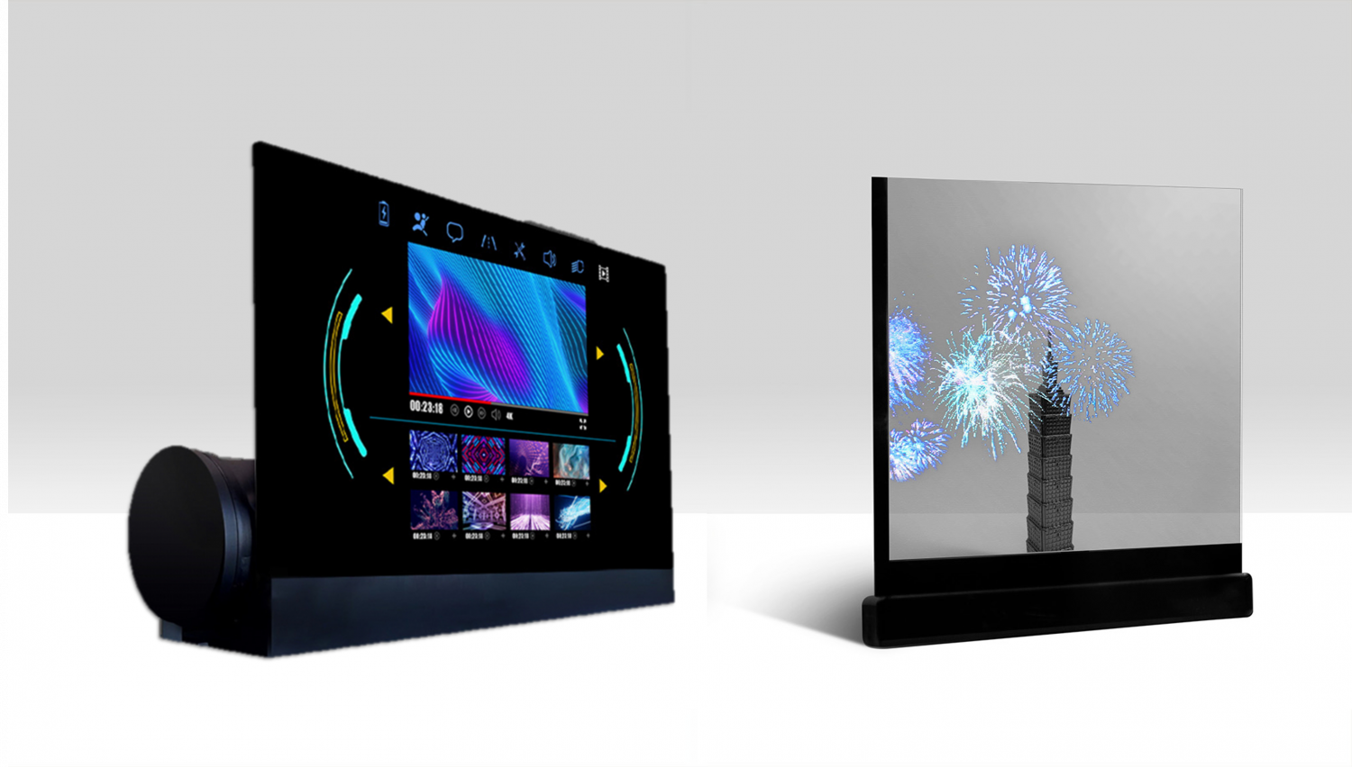 可卷式、折迭性、高透明